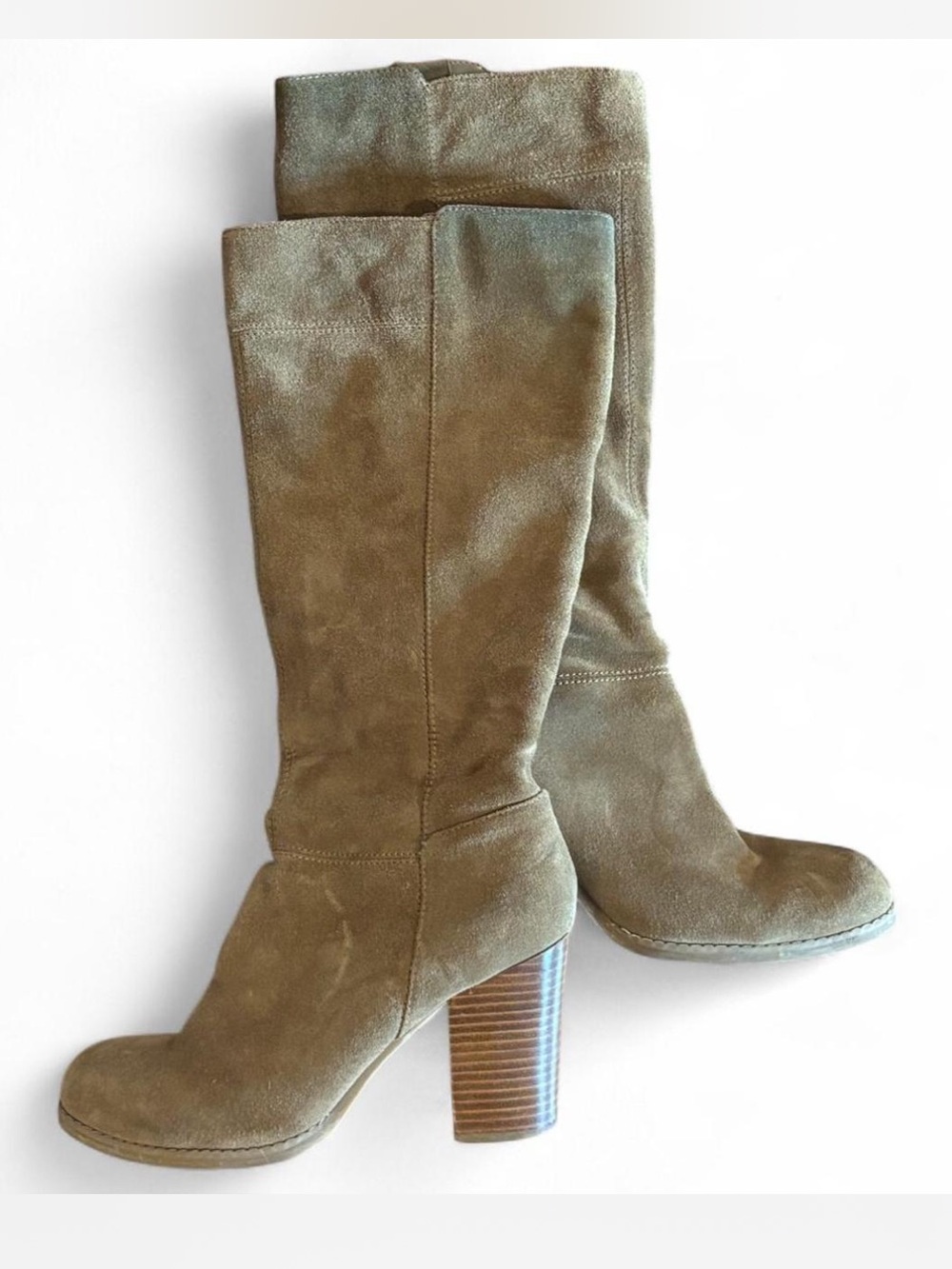 Women’s Tall leather Block Heel Boots